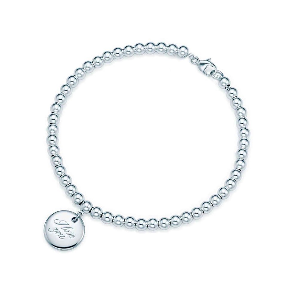 Tiffany & co. “I love you” sterling bracelet